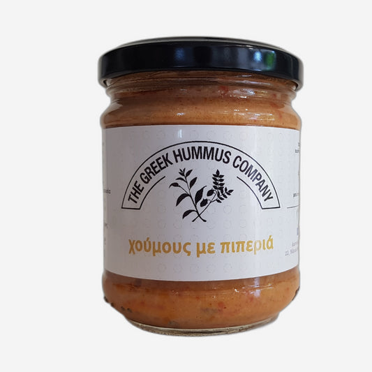 Hummus aus Kichererbsen mit rotem Paprika, 200g